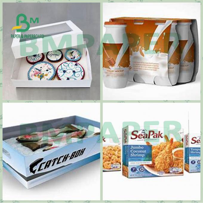 la catégorie comestible de 250gsm 270gsm blanchissent la pâte 100% de bois de Vierge de carte non-toxique