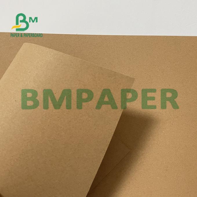 Papier d'emballage brun-rougeâtre de Vierge avec le petit pain pour les boîtes de emballage faites sur commande