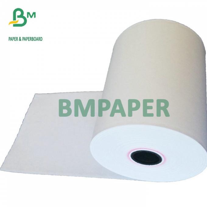 petit pain blanc élevé de papier thermosensible de caisse enregistreuse de 48g 55g pour la machine de position