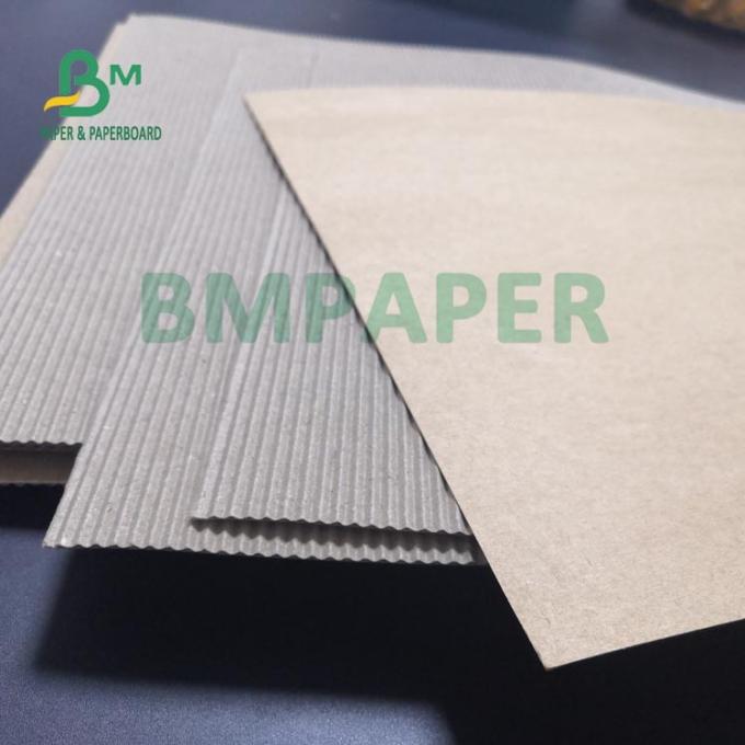 papier 140gsm + 170gsm ondulé imprimé à mur unique pour e cannelure de douilles de café