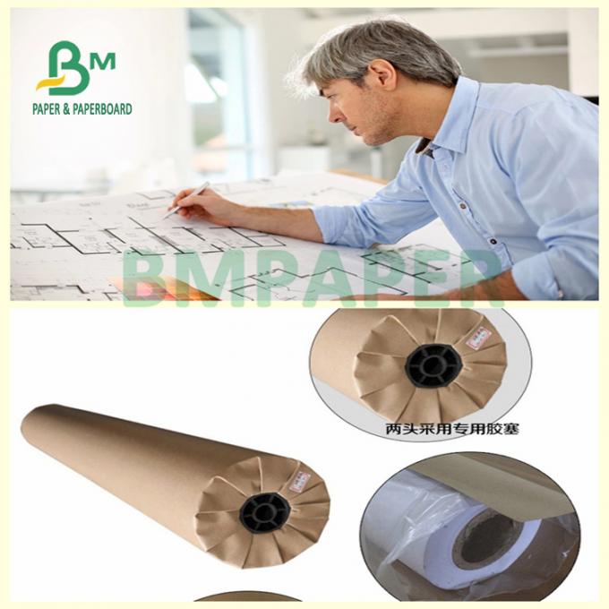 papier à dessin à hautes températures du DAO 80gsm Rolls pour le dessin industriel 508mm