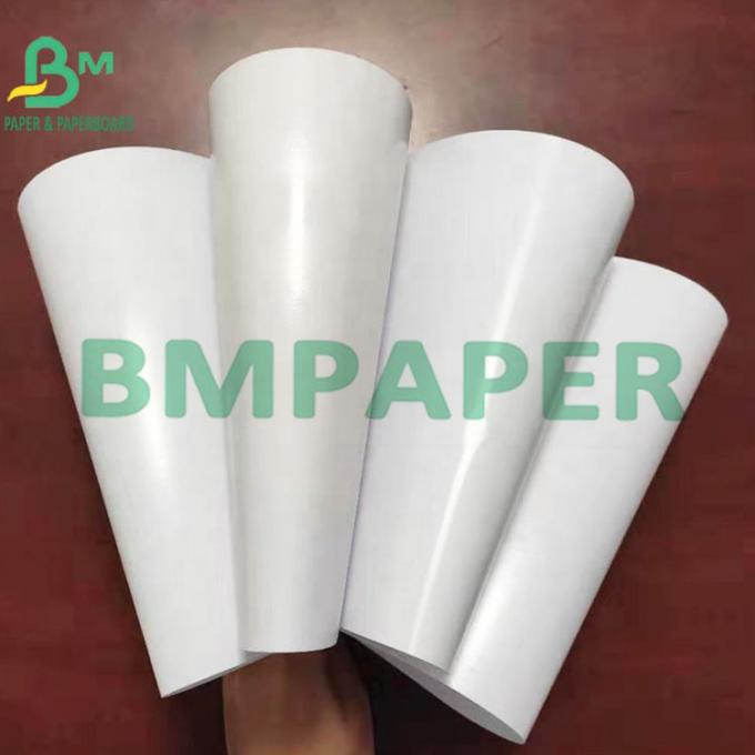 le PE 80g + 15g a stratifié le papier excentré blanc blanchi imperméable de Woodfree