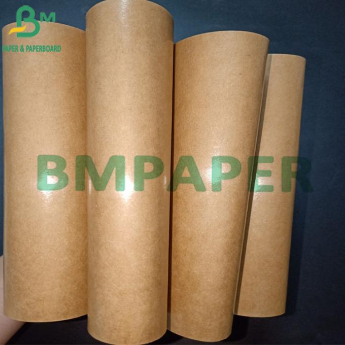 petit pain latéral de Brown Papier d'emballage Papel de catégorie comestible de revêtement de PE de 12g 15g un pour l'emballage de nourriture (2)
