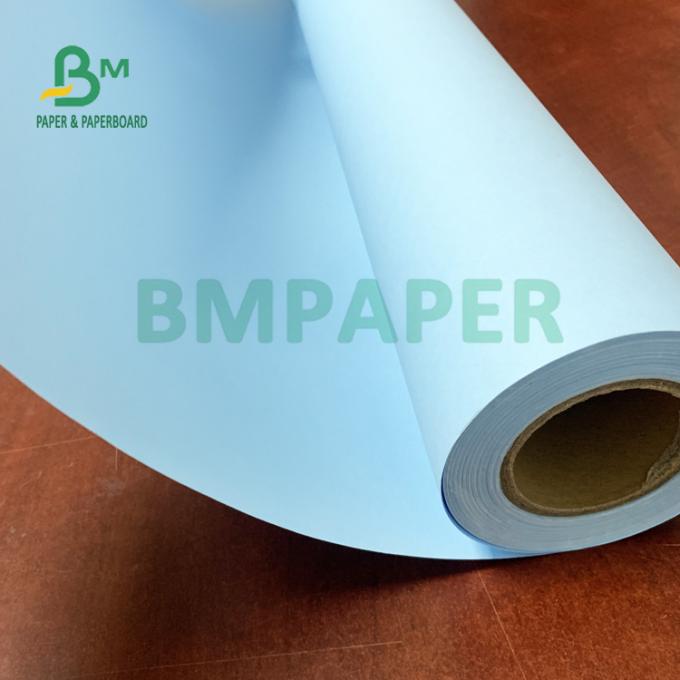 Le double 20LB dégrossit le papier-copie de construction bleu 620mm x 100m non-enduits