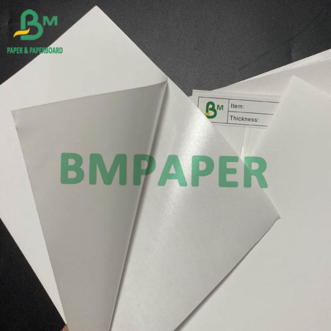 Papier blanc collant superbe auto-adhésif brillant d'autocollant de 78g 80g 157g