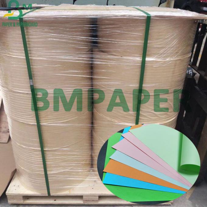 emballage au néon de la meilleure qualité de papier de carte de couleurs de la couleur 80g extérieure douce de Rolls