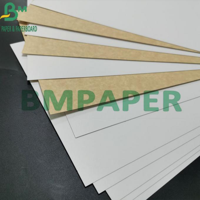 Blanc de papier d'emballage de catégorie comestible de la pulpe 325gsm de Vierge enduit de Brown de retour