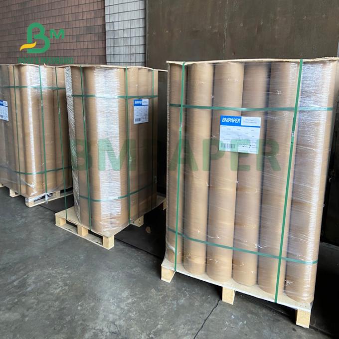 pâte de bois NO--violente foncée de Vierge de papier Rolls de 300gsm Brown emballage