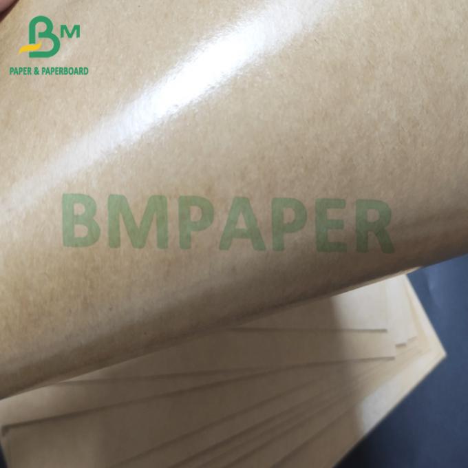 Panneau enduit matériel Brown naturel de papier d'emballage de boîte à emporter poly