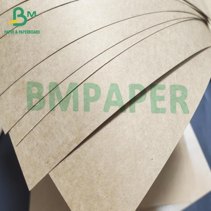  Panneau enduit matériel Brown naturel de papier d'emballage de boîte à emporter poly