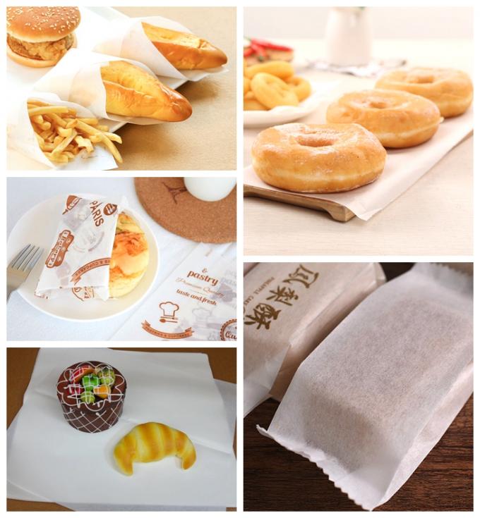 papier d'emballage blanc Rolls de catégorie comestible de la catégorie 3 du papier 35gsm étanche