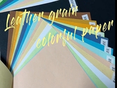 papier coloré de texture de panneau en cuir de grain de 150gsm 230gsm pour le métier contraignant