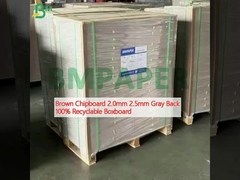 Boîtier à puces brun de 2,0 mm, 2,5 mm, dos gris, 100% carton recyclable