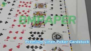 Papier cartonné de poker texturé en lin de qualité supérieure BMPAPER