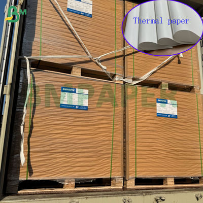 70 grammes 75 grammes papier thermique à rouleaux jumbo blancs imprimables avec 795 mm 800 mm