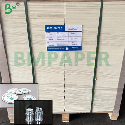 Papier de garniture de bouchon de bouteille 110gsm 130gsm pour l'industrie des boissons, thermoscellable