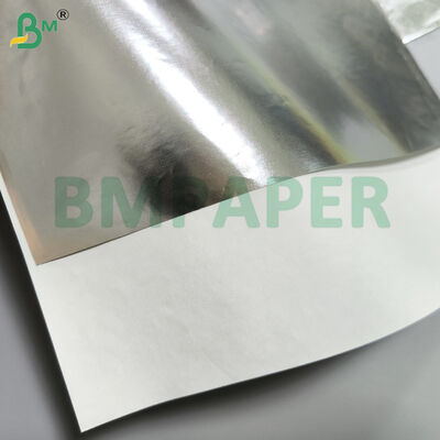 Papier de base pour étiquette de bouteille de bière, une face argent et or, une face blanche