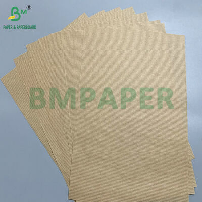 Papier kraft à nervures naturel de qualité supérieure 50 gm 60 gm pour l'emballage de cadeaux et l'artisanat