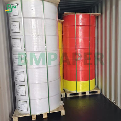 75g NCR Black Image CB CFB CF Pink Carbonless Paper Roll For Invoice
 