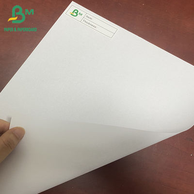 55gsm 58gsm 60gsm a compensé le petit pain blanc de papier vergé a réutilisé le matériel de pâte de bois