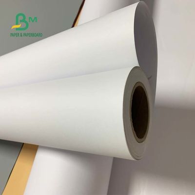 92 éclat 24" petit pain blanc non-enduit de papier vergé du DAO 20lb de x 300ft