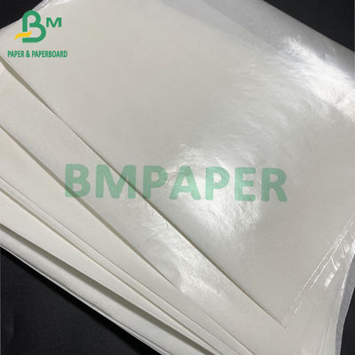 Le papier d'emballage de nourriture de catégorie comestible, PE de 40g+ 10g a enduit le papier d'emballage blanc pour l'emballage