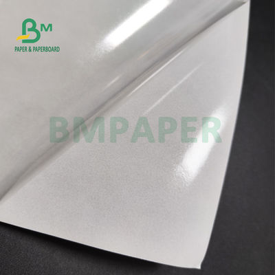 Autocollant adhésif blanc brillant 75gsm de papier 80gsm pour le revêtement moulé latéral du supermarché un