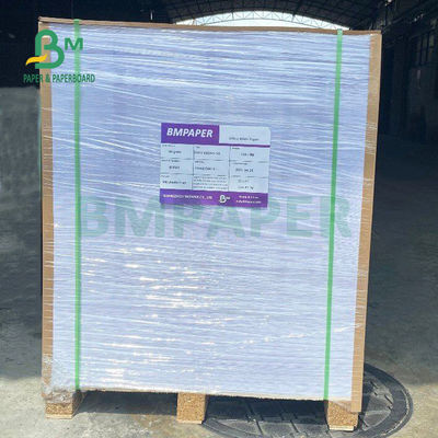 Autocollant adhésif blanc brillant 75gsm de papier 80gsm pour le revêtement moulé latéral du supermarché un