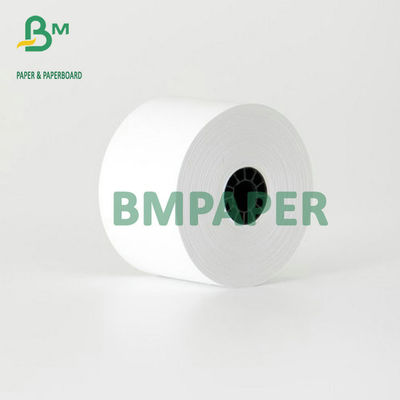Petit pain blanc élevé de papier thermosensible de caisse enregistreuse 48g 55g pour la machine de position