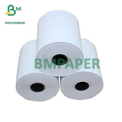 Petit pain blanc élevé de papier thermosensible de caisse enregistreuse 48g 55g pour la machine de position