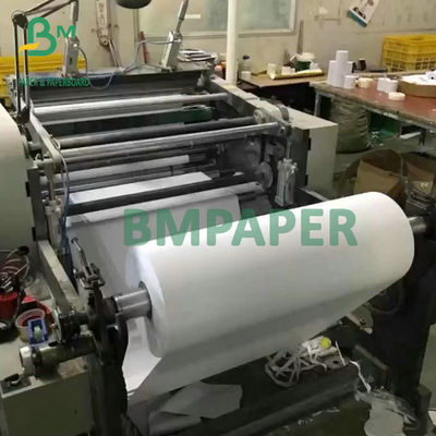 Petit pain blanc élevé de papier thermosensible de caisse enregistreuse 48g 55g pour la machine de position