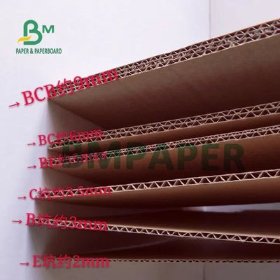 Puisque feuilles de carton ondulé d'e cannelure de C, panneau de papier d'emballage 2mm 3mm 3.5mm profondément