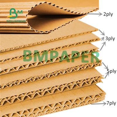 Puisque feuilles de carton ondulé d'e cannelure de C, panneau de papier d'emballage 2mm 3mm 3.5mm profondément