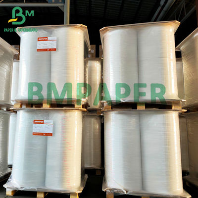 la Vierge blanche de petit pain du papier 48gsm thermosensible réduisent en pulpe le matériel pour la machine de position de reçu