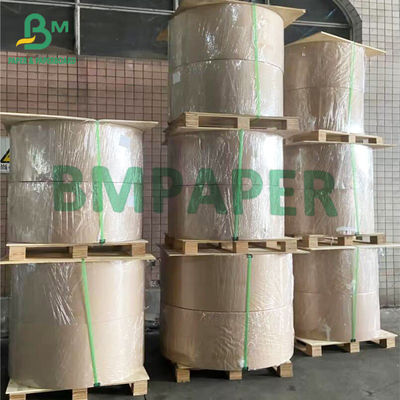 Papier couché par PE simple d'actions de tasse, catégorie comestible de papier de Brown emballage 70g + de PE 15g