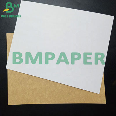 Le côté de papier du petit pain un de congélateur non toxique a enduit le papier d'emballage blanc de Brown de retour