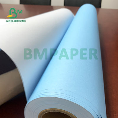 30&quot; X 150ft 2&quot; douceur 20lb bleue latérale simple de papier vergé de DAO de noyau
