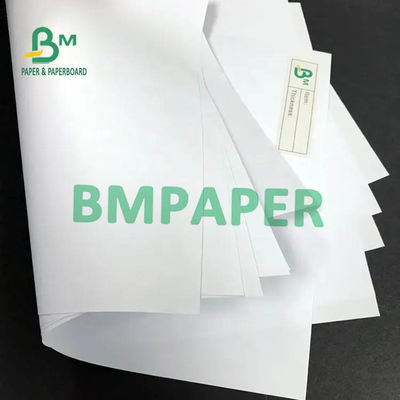 Petit pain blanc 50gsm 53gsm 60gsm 65cm de papier vergé de pulpe recyclable enorme 100cm