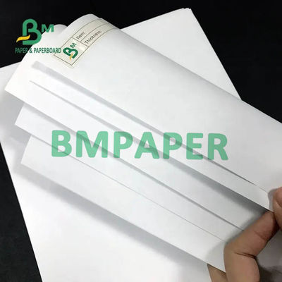 Petit pain blanc 50gsm 53gsm 60gsm 65cm de papier vergé de pulpe recyclable enorme 100cm
