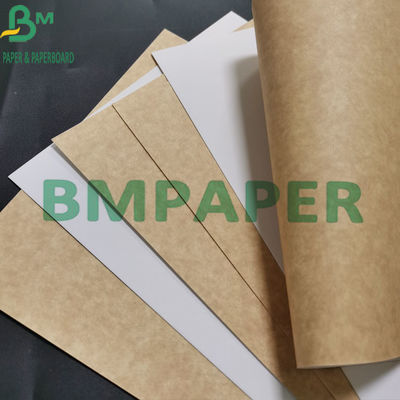 Blanc de papier d'emballage de catégorie comestible de la pulpe 325gsm de Vierge enduit de Brown de retour
