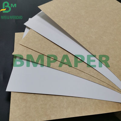 Blanc de papier d'emballage de catégorie comestible de la pulpe 325gsm de Vierge enduit de Brown de retour