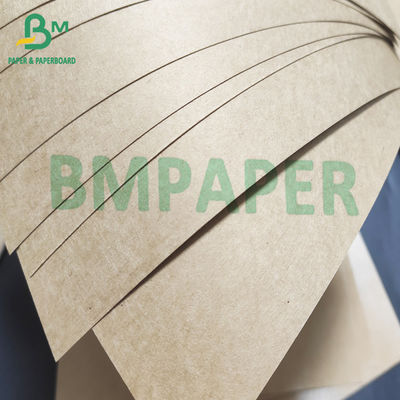 Panneau enduit matériel Brown naturel de papier d'emballage de boîte à emporter poly