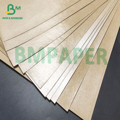 Panneau enduit matériel Brown naturel de papier d'emballage de boîte à emporter poly