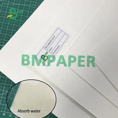 Carton non-enduit blanc naturel de papier absorbant épaisseur de 700mm x de 1000mm 0.7mm