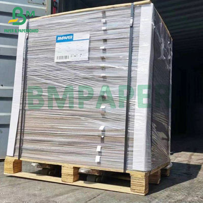 400gsm recyclable a entièrement enduit le carton gris rayé blanc Grey Back