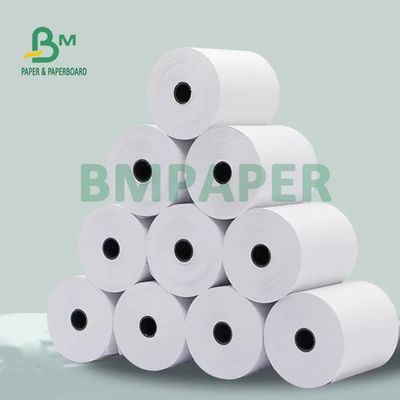 petit pain de papier thermique de position d'imprimante de machine d'atmosphère de 65gsm pour le supermarché 80 x 80mm