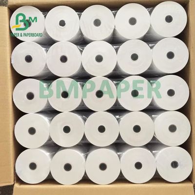 petit pain de papier thermique de position d'imprimante de machine d'atmosphère de 65gsm pour le supermarché 80 x 80mm