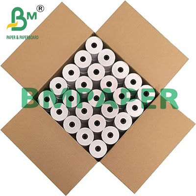 reçu thermique de noir d'impression de 55gsm 48gsm Rolls de papier pour la caisse enregistreuse
