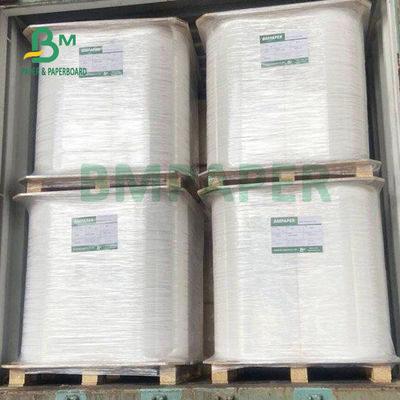blanc Papier d'emballage Straw Wrapping Paper Roll de 24gsm 28gsm 25mm 26.5mm compostables