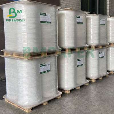 blanc Papier d'emballage Straw Wrapping Paper Roll de 24gsm 28gsm 25mm 26.5mm compostables